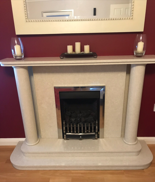 If you have a mantlepiece what do you have on it?