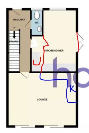Cost to swap living room with kitchen