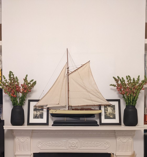 If you have a mantlepiece what do you have on it?