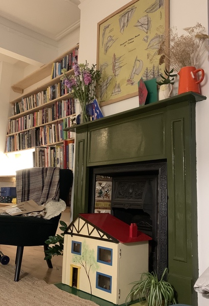 If you have a mantlepiece what do you have on it?