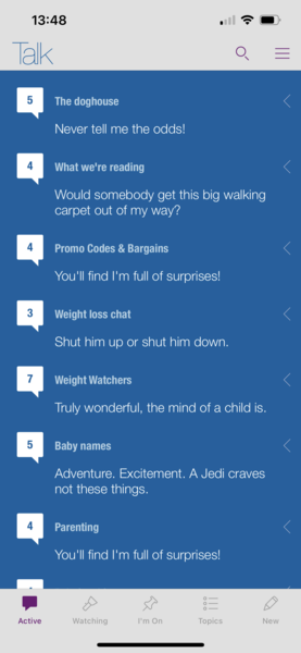 Mumsnet App Issues