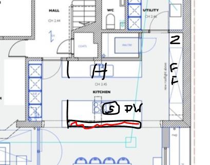 Help with kitchen layout (plans included)