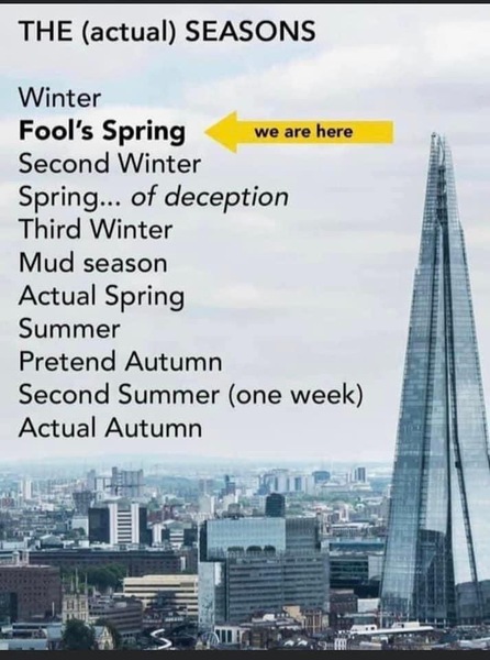 To think that spring is in the air?