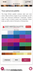 Getting my “colours done” on the cheap?