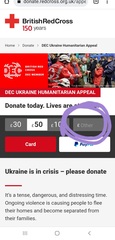I've just made a donation for the war on Ukraine