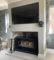 TV above fireplace?