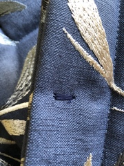 Do I remove the visible stitches from the pinch pleats of my curtains?
