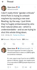 JKR being burned again thanks to Putin