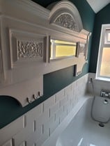 How should the bathroom wall tiles be laid? (Photos)