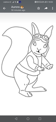 Please help! Picture of Squirrel Nutkin (CBeebies) to colour in - magazine?