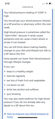 Blood pressure results ? Normal or not ?