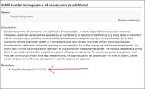 Why was gender dysphoria changed from being a mental illness?