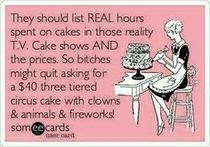 To be annoyed about cake?