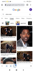 Will Smith punches Chris Rock on stage at the Oscars.