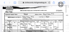 Help decipher writing old baptism certificate
