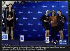 Trans athlete wins in female swimming race