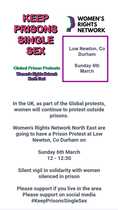 #IWD Global Prison Protests - Keep Prisons Single Sex