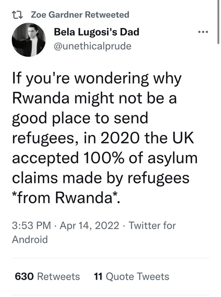 Just when you think this government can't get any worse - now they are going to send asylum seekers to Rwanda