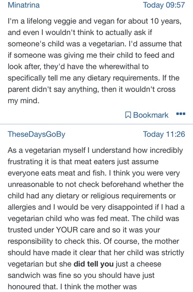 Told off for serving olives and chicken?