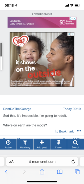 Ads covering half the page!