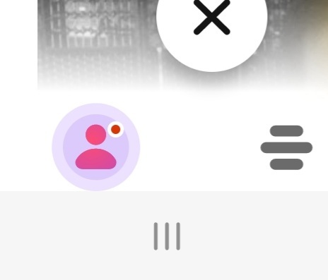 Red icon on Bumble