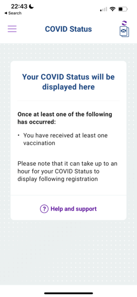 Nagasaki Scotland Covid Vaccination app - record gone, help!