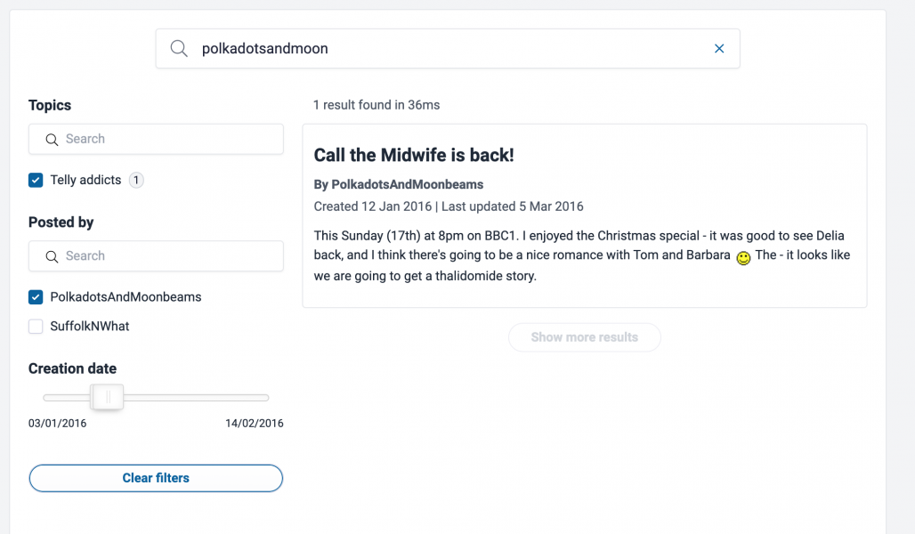 Where has advanced search gone?