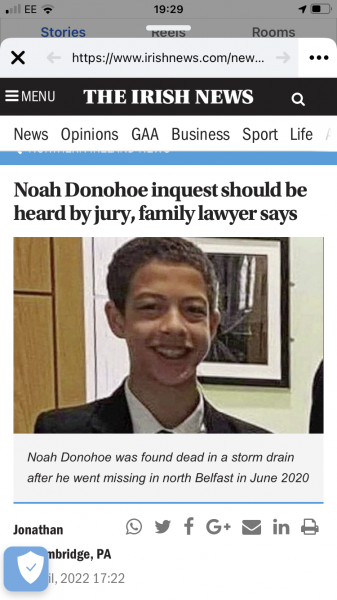TW. Noah. The PSNI and their failure to investigate his death?