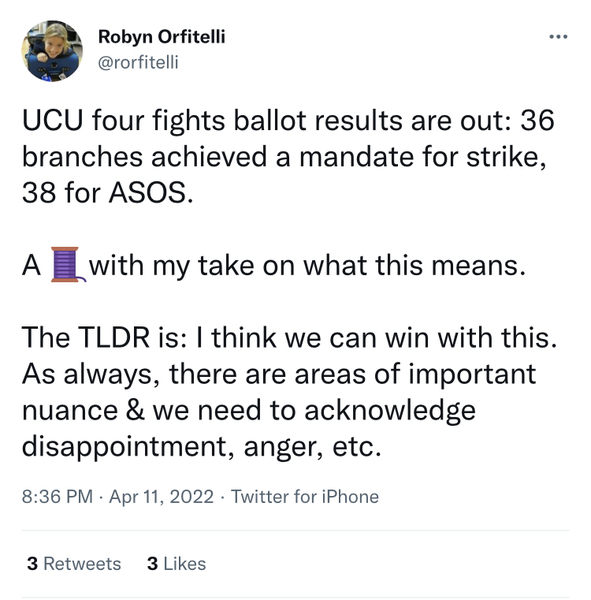 Anyone else not striking?