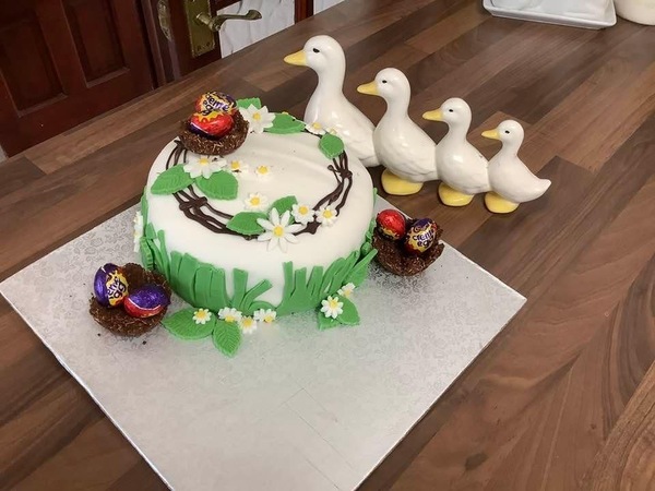 Can I show off my Easter cake? And would anyone like to show me theirs?