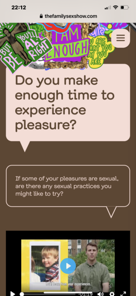 To update about The Family Sex Show
