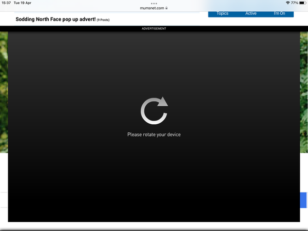 Annoying North Face ad