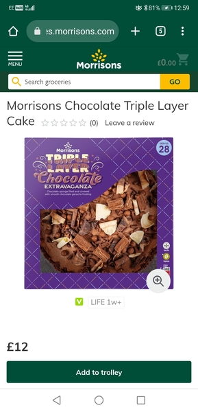 Which shop bought birthday cake?