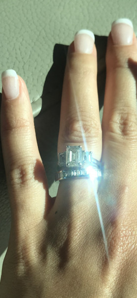 Emerald cut engagement ring?