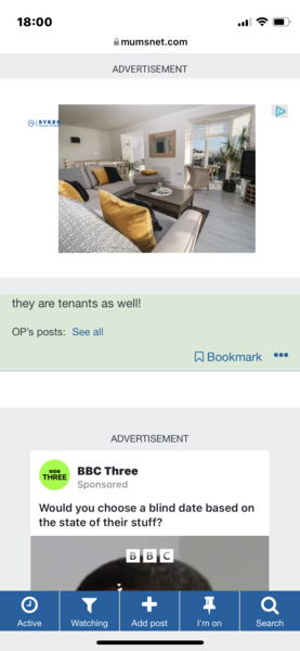 Huge ads not scrolling