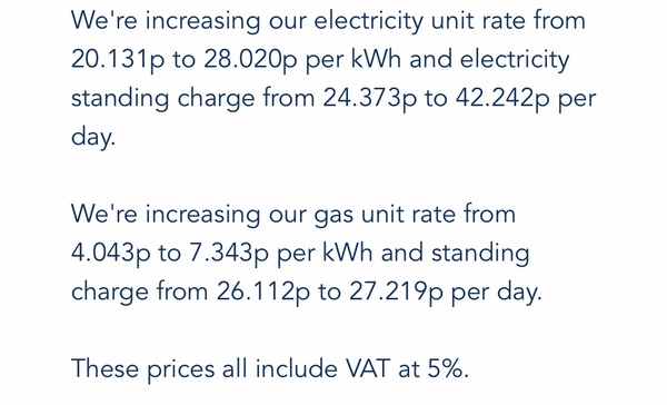 What is your new electricity unit price?