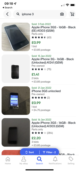 Anyone sold a *really* old iphone?