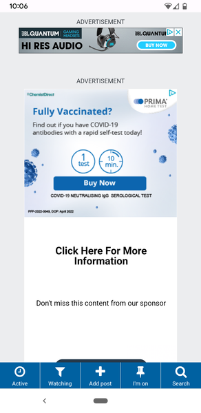 Huge ads not scrolling