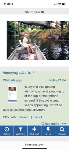 Annoying adverts