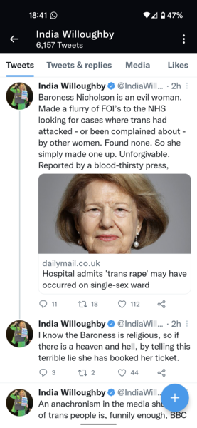 Will India Willoughby need to delete this post?