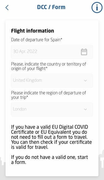 Travel to Ibiza - what forms and proof? Desperado for a holiday
