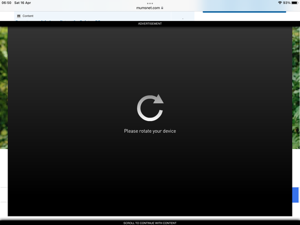 Huge ads not scrolling