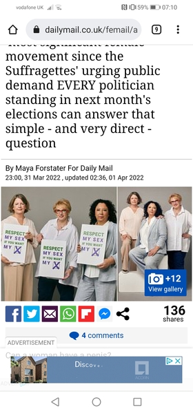 Maya Forstater on front page of Daily Mail
