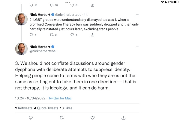 Lord Herbert: Royal Commission to remove trans debate from politics?