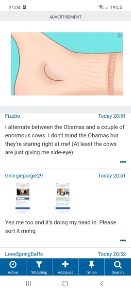 Huge ads not scrolling