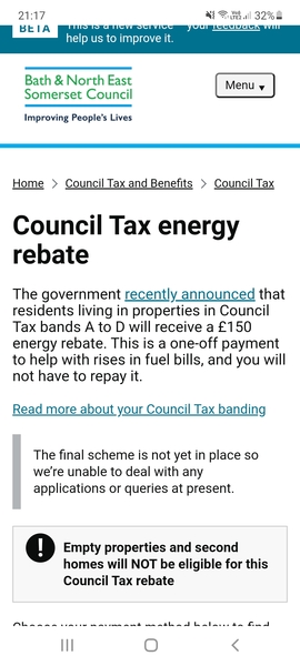 Anyone got their council tax rebate today