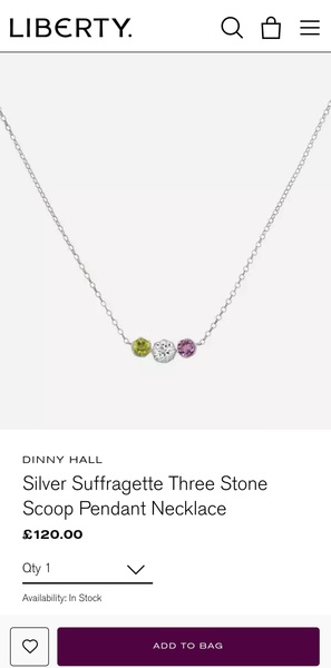 Get your suffragette chiffon scarf here