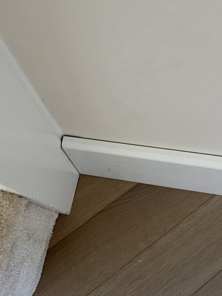 Skirting board installation