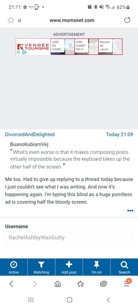 Huge ads not scrolling