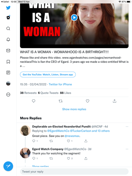 What is a Woman? Advert. The tide is truly turning...